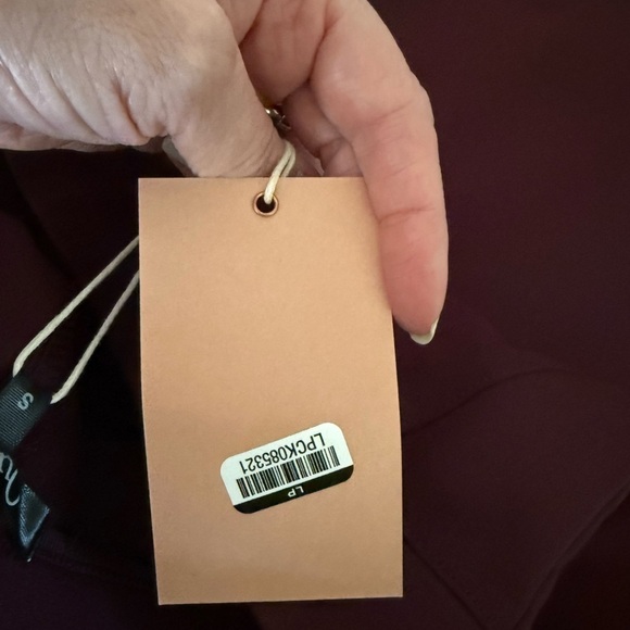 NWT small quince straight leg pants burgundy - Picture 8 of 16